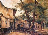 Jean-Charles Langlois Fountain near Algiers painting
